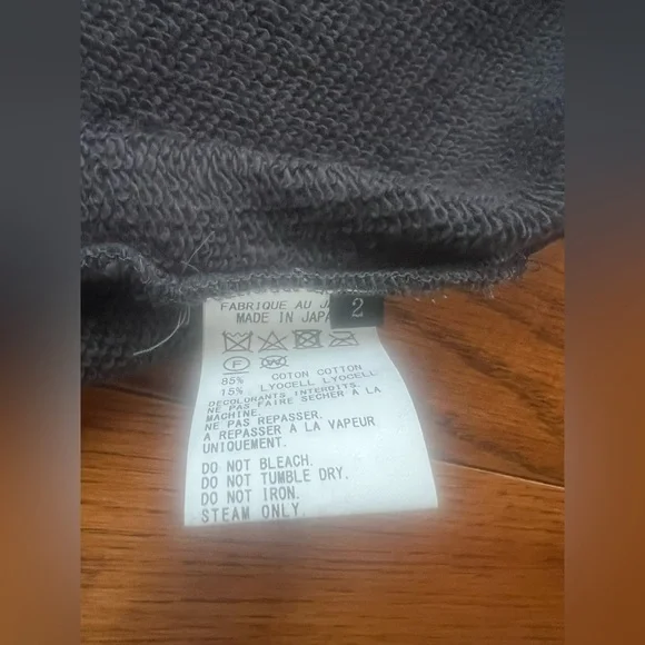 Yohji Yamamoto Sweatshirt Dress Charcoal Gray Size S - Picture 14 of 17